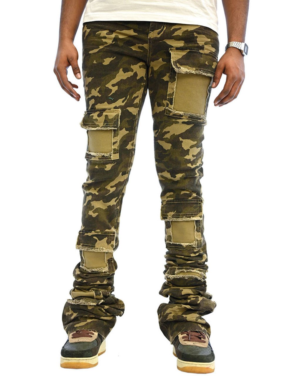 Si Tu Veux BRUTINI 2.0 SUPER-STACKED JEAN Camo