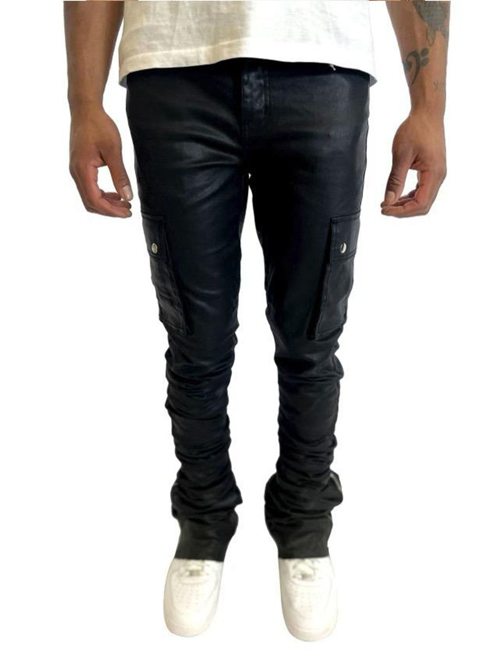 Si tu Veux WAX CARGO STACK JEAN ( BLK )
