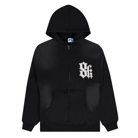 8K Zip Hoodie (Black)