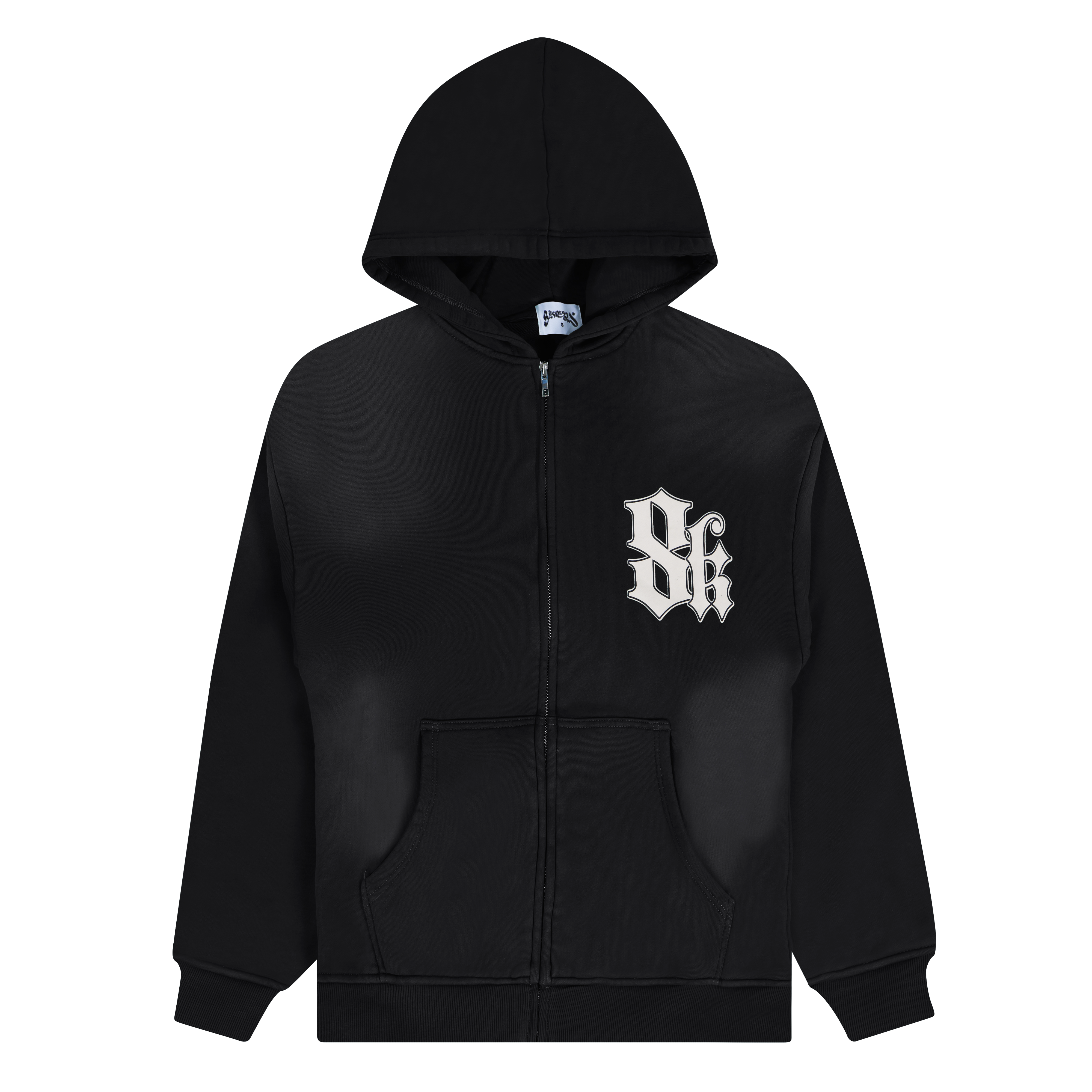 8K Zip Hoodie (Black)