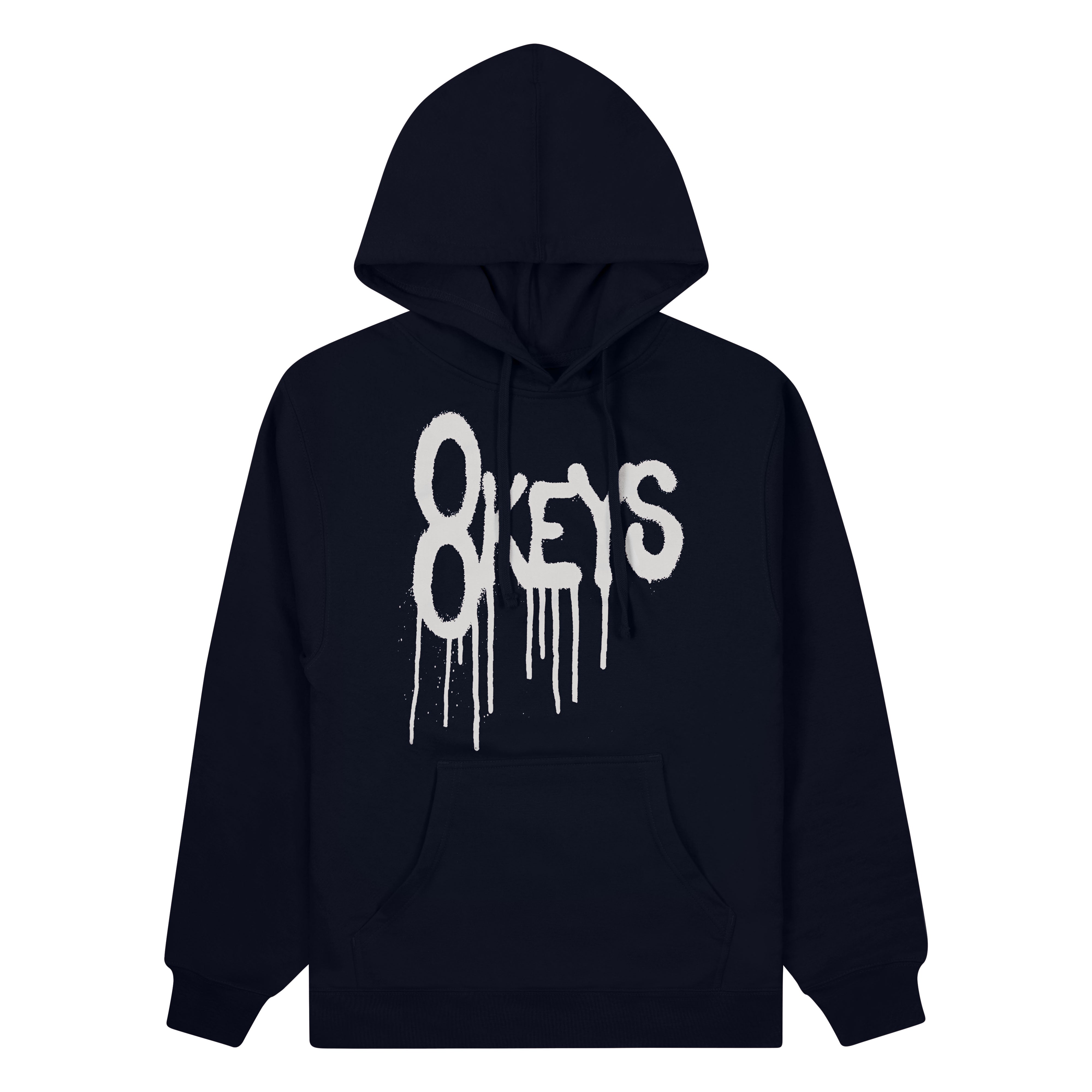 8keys drip hoody navy/white