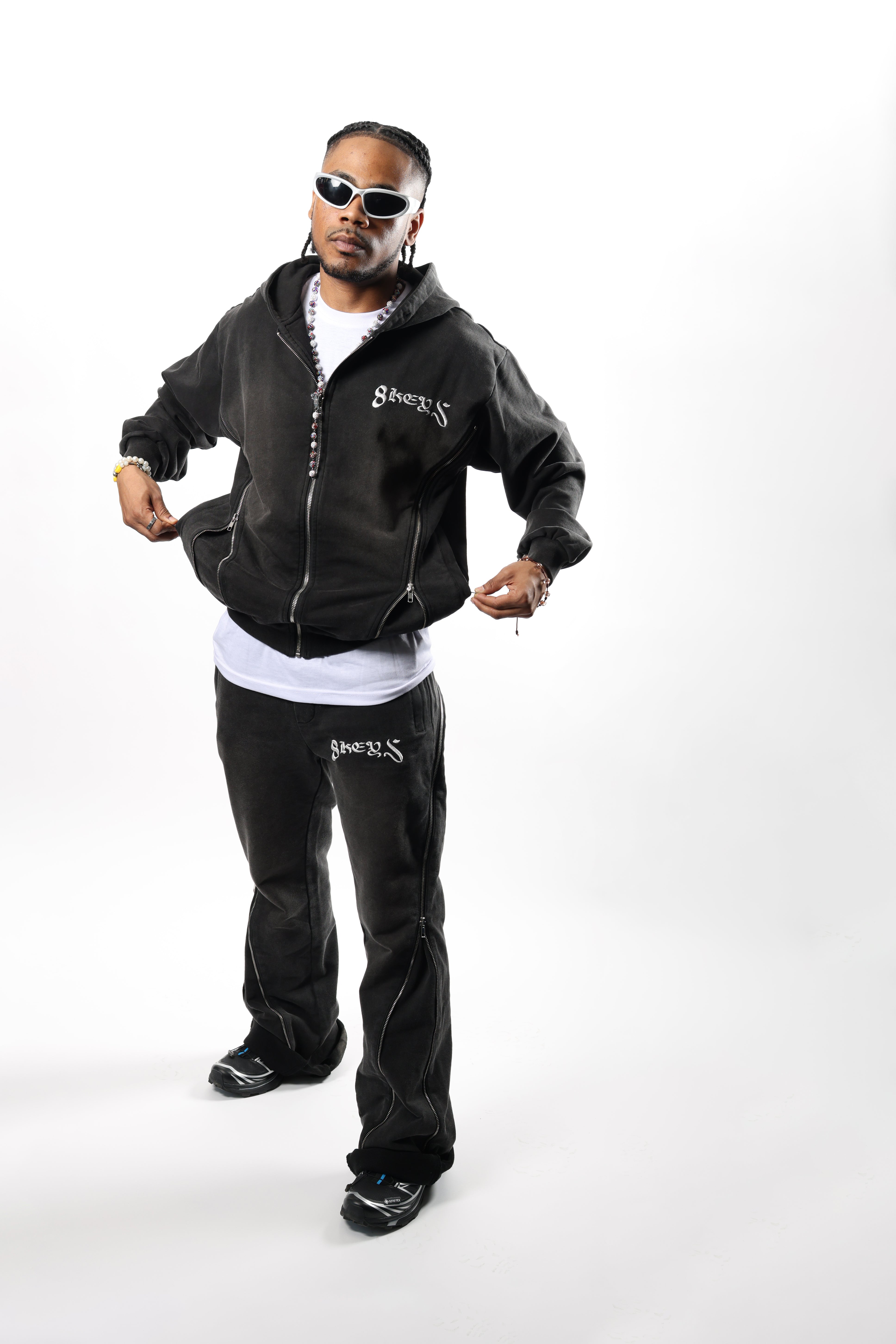 8keys Zip Sweatsuit (Black)