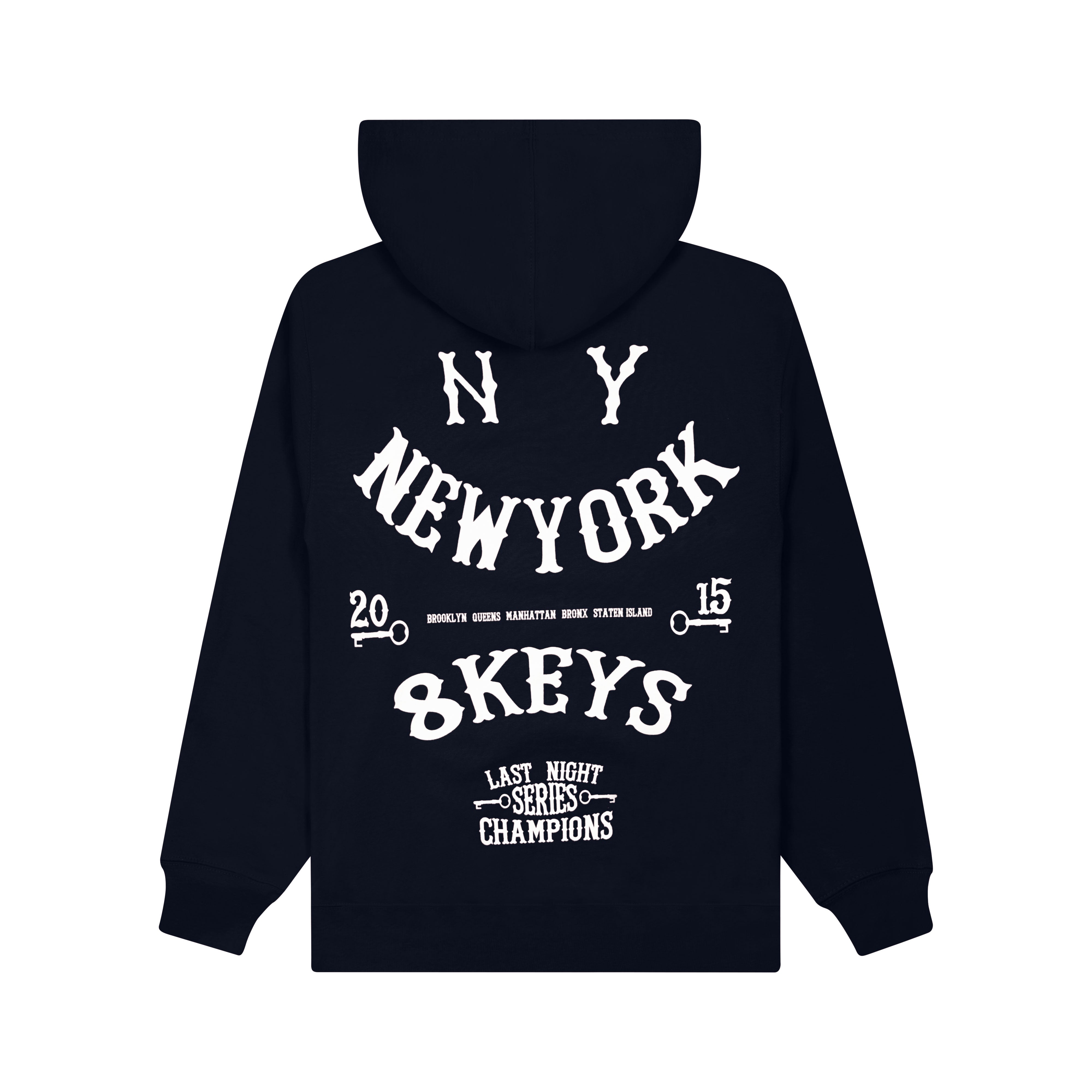 8keys drip hoody navy/white