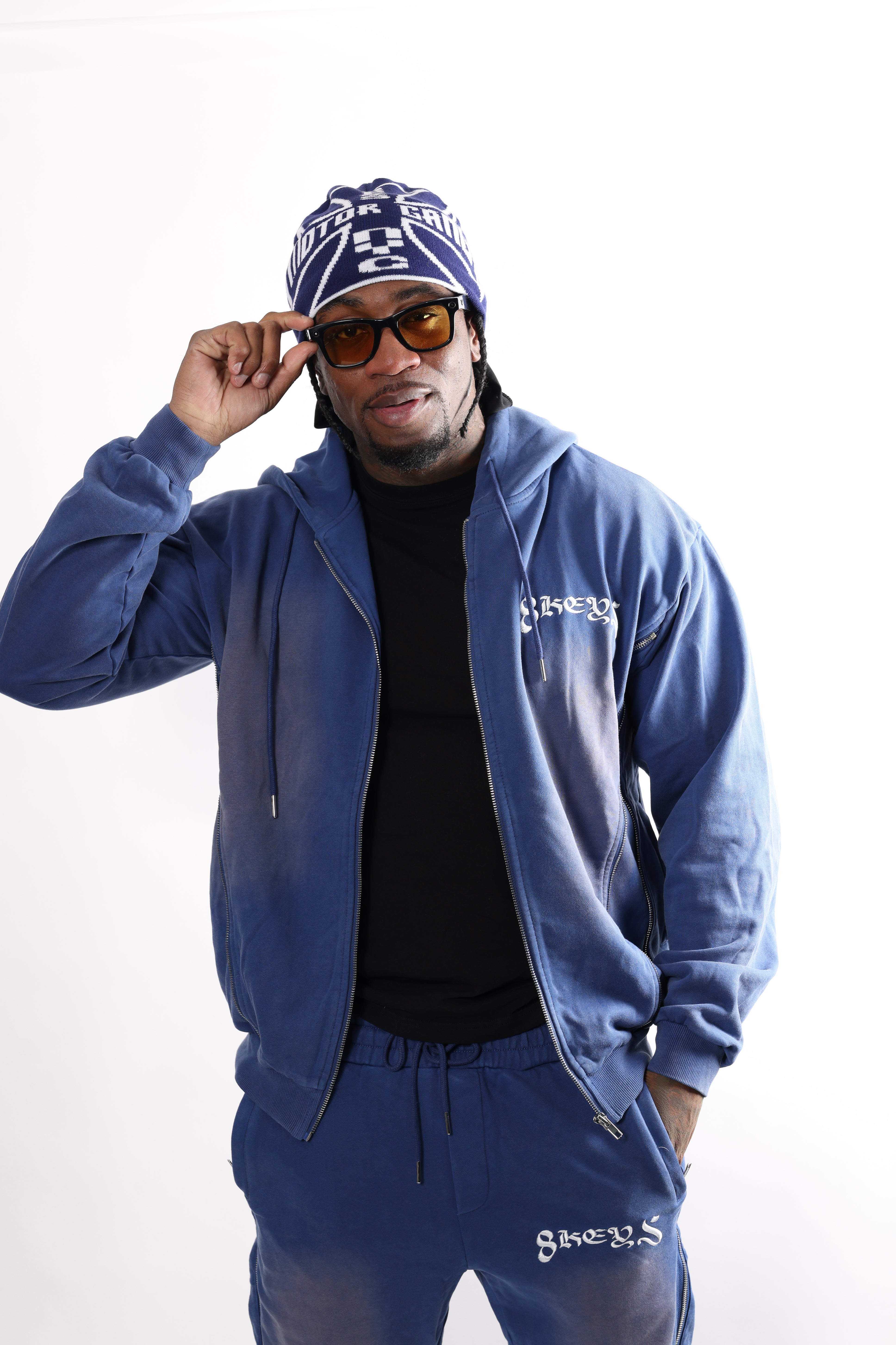 8keys Zip Sweatsuit (Navy)