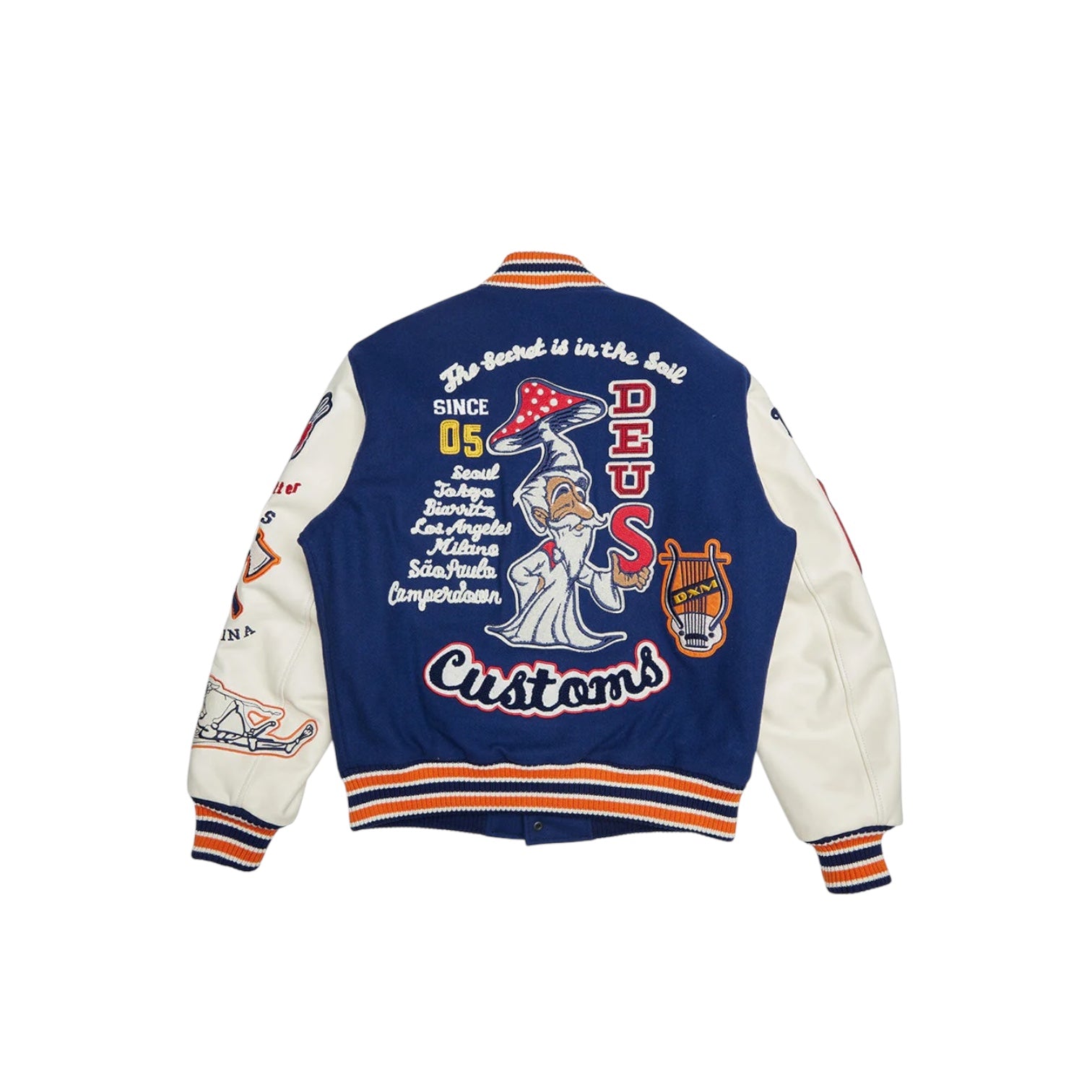 Deus Ex Machina Amanita Varsity Jacket (Navy)