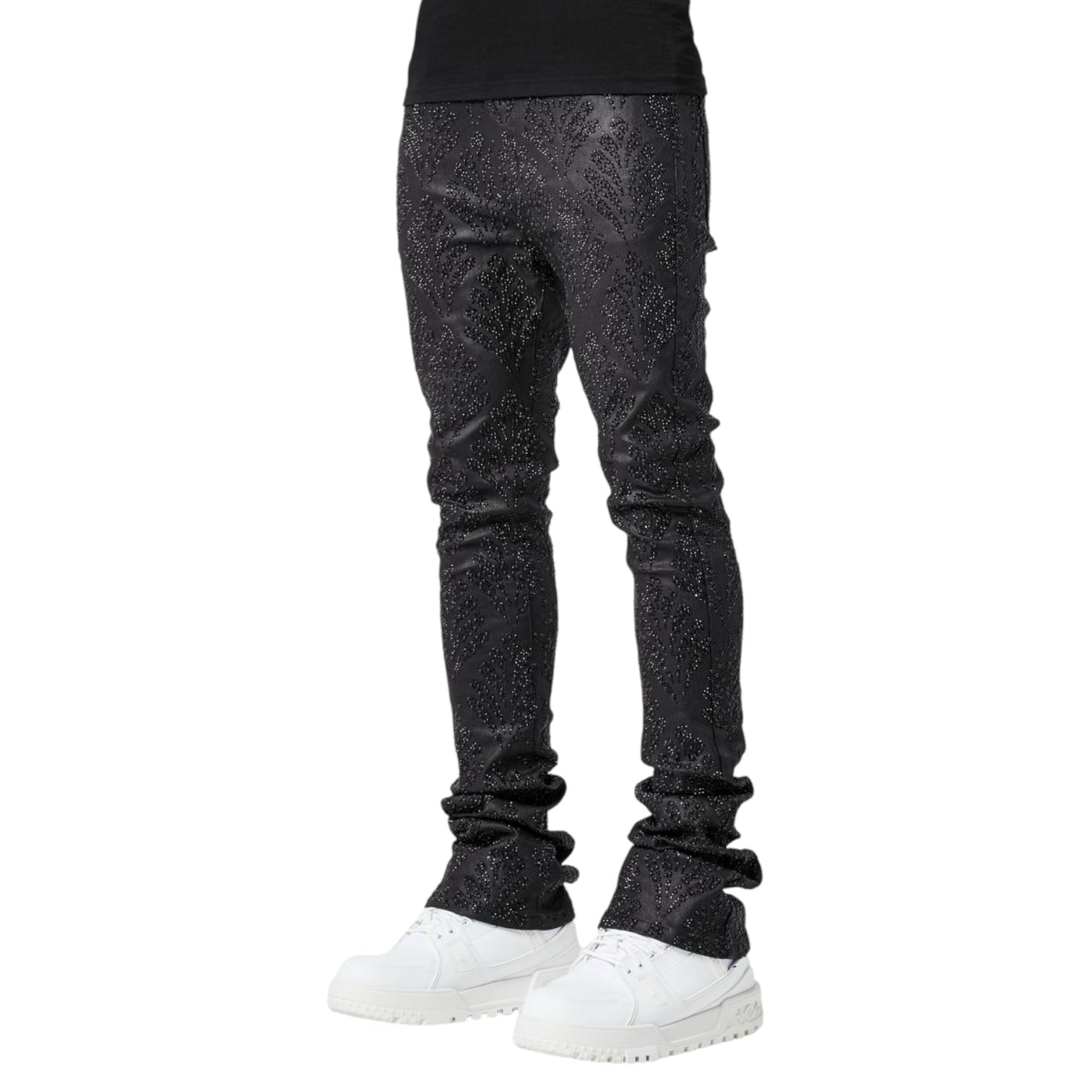 Guapi Obsidian Black Embellished Denim V3