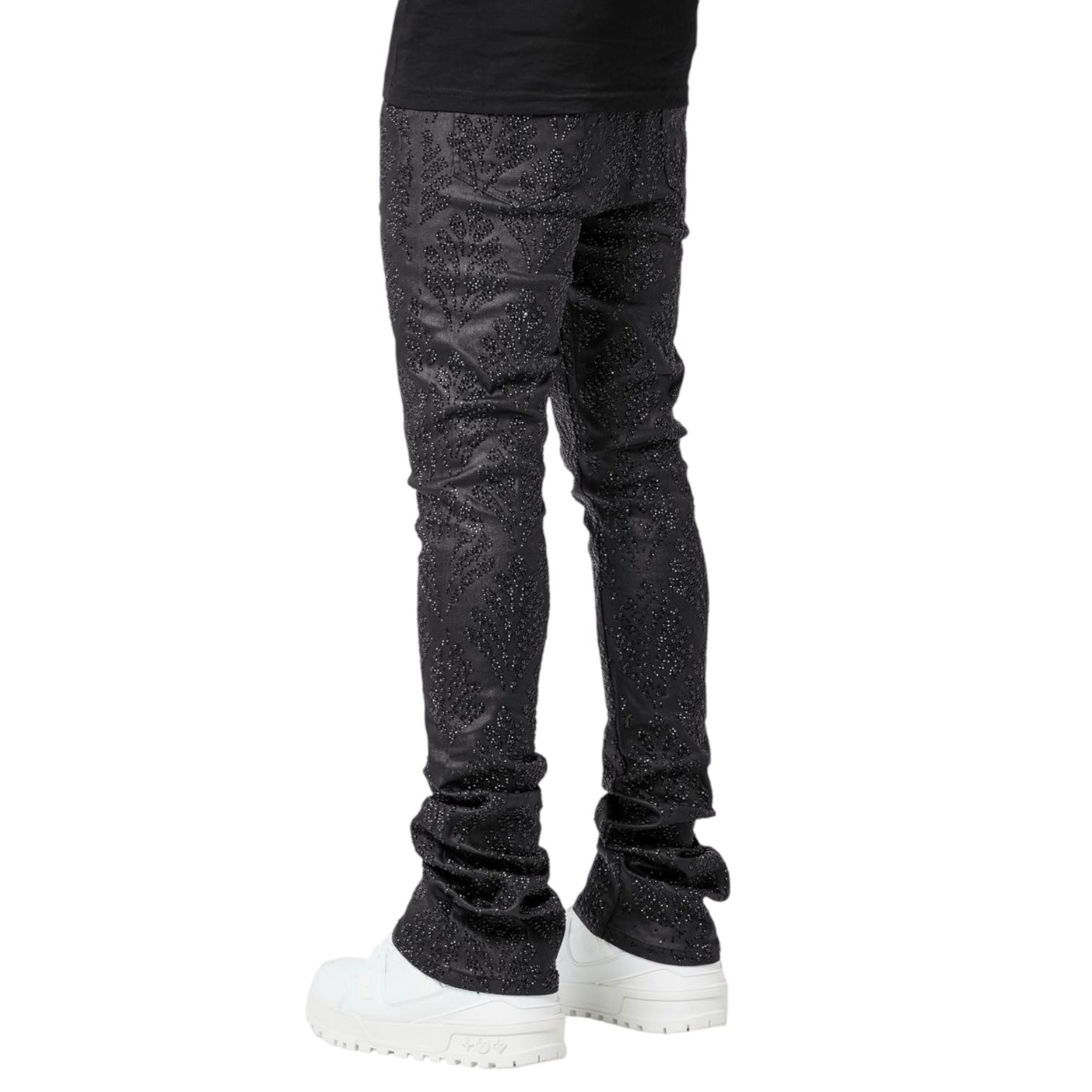Guapi Obsidian Black Embellished Denim V3