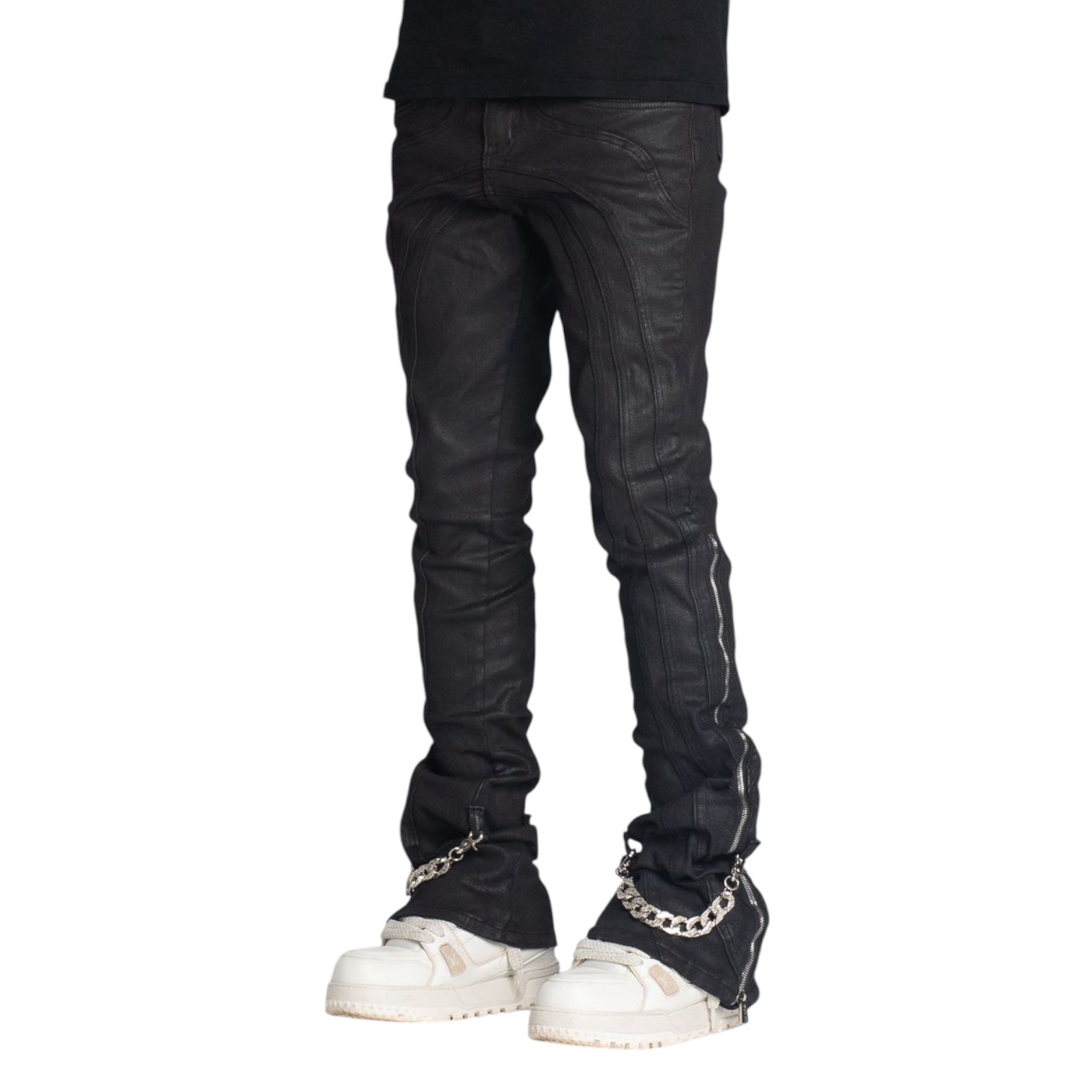 Guapi Obsidian Black Waxed Chain Denim