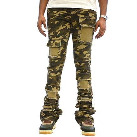 Si Tu Veux BRUTINI 2.0 SUPER-STACKED JEAN Camo