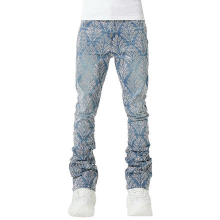 Guapi Steel Blue Embellished Denim V2