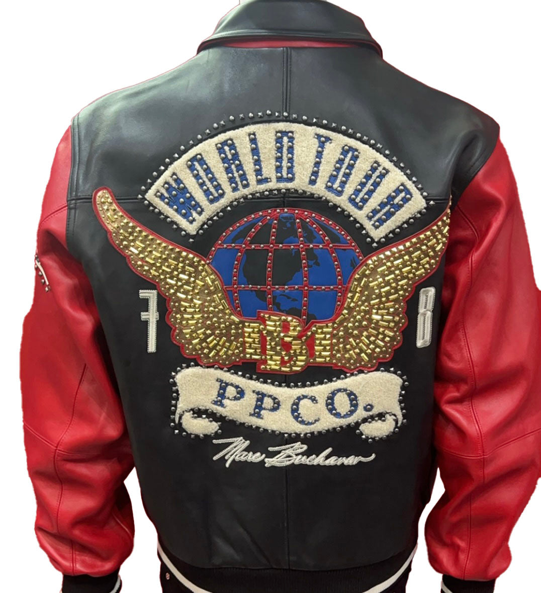 Pelle Pelle BLK/RED Leather Jacket
