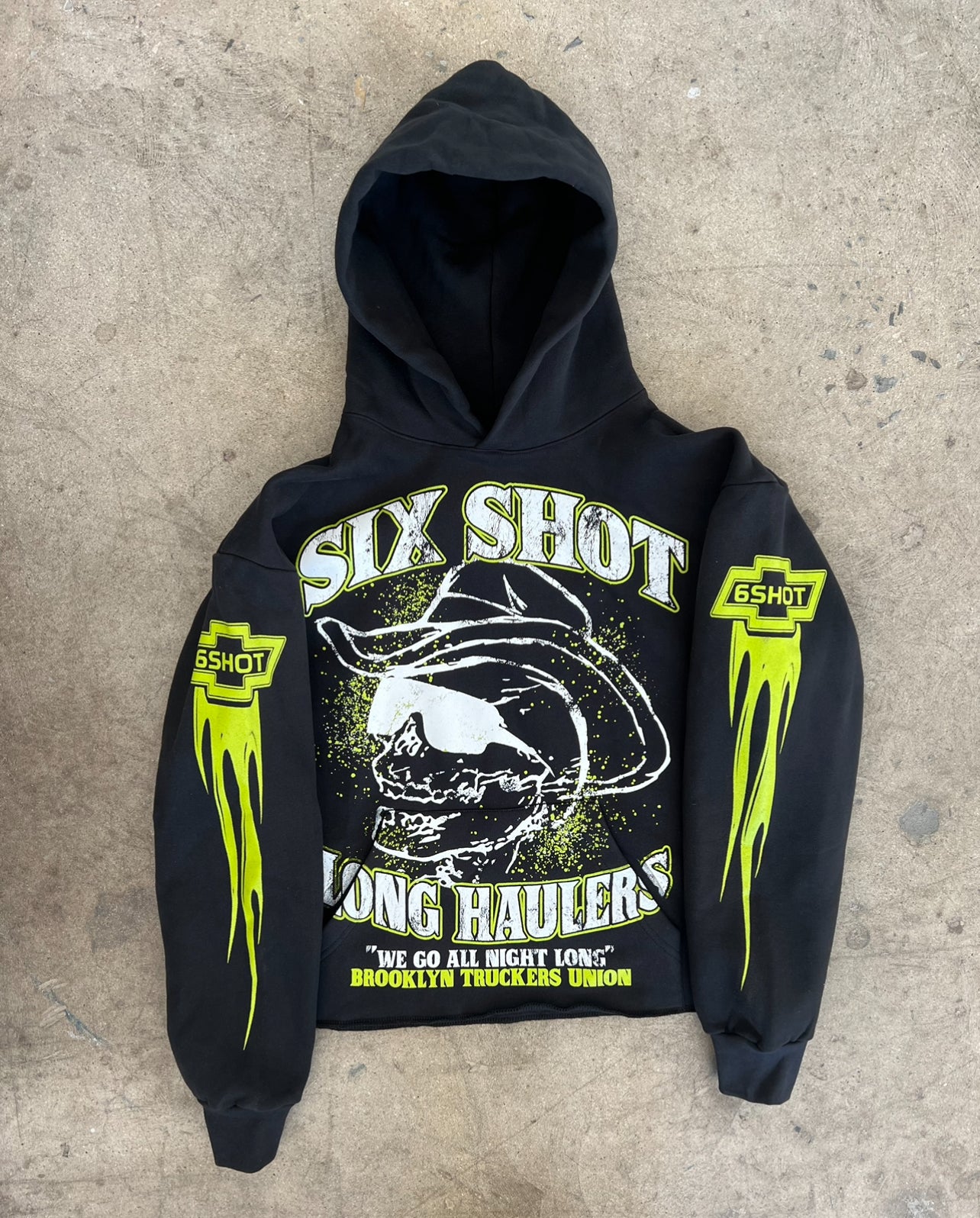 SixShot Blk/Neon Hoodie