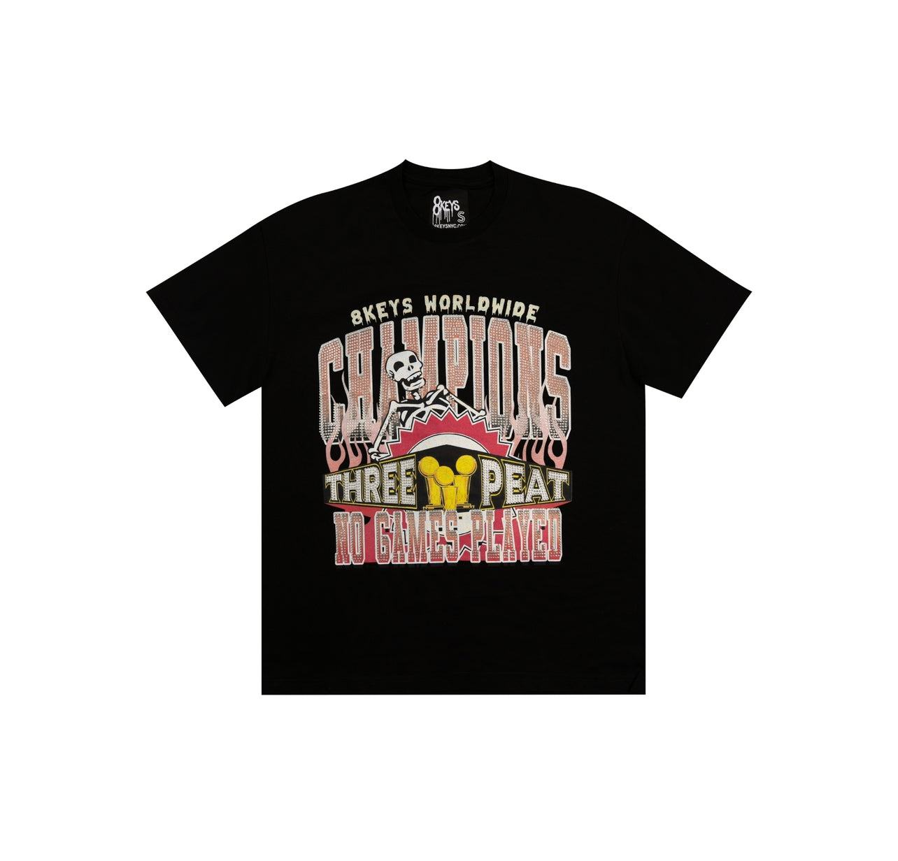 Black/ Red 3 peat t-shirt