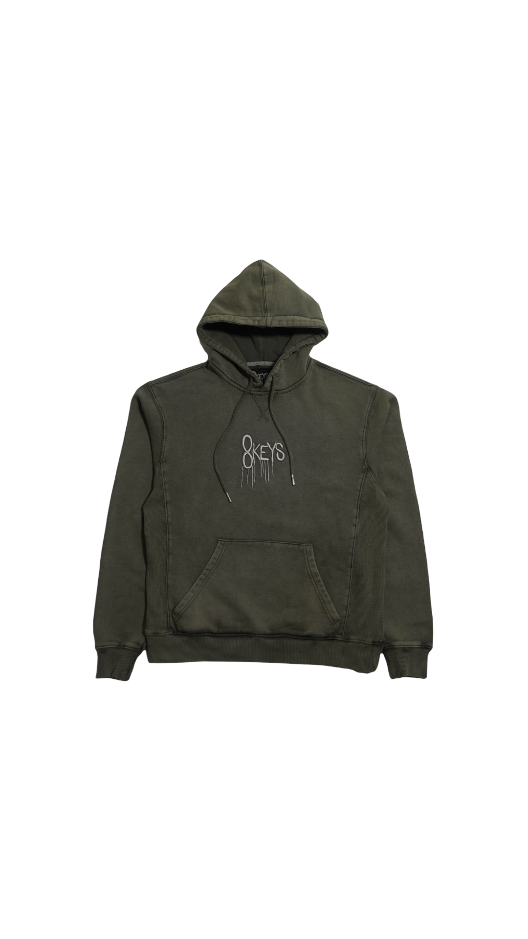 Green acid sales wash hoodie