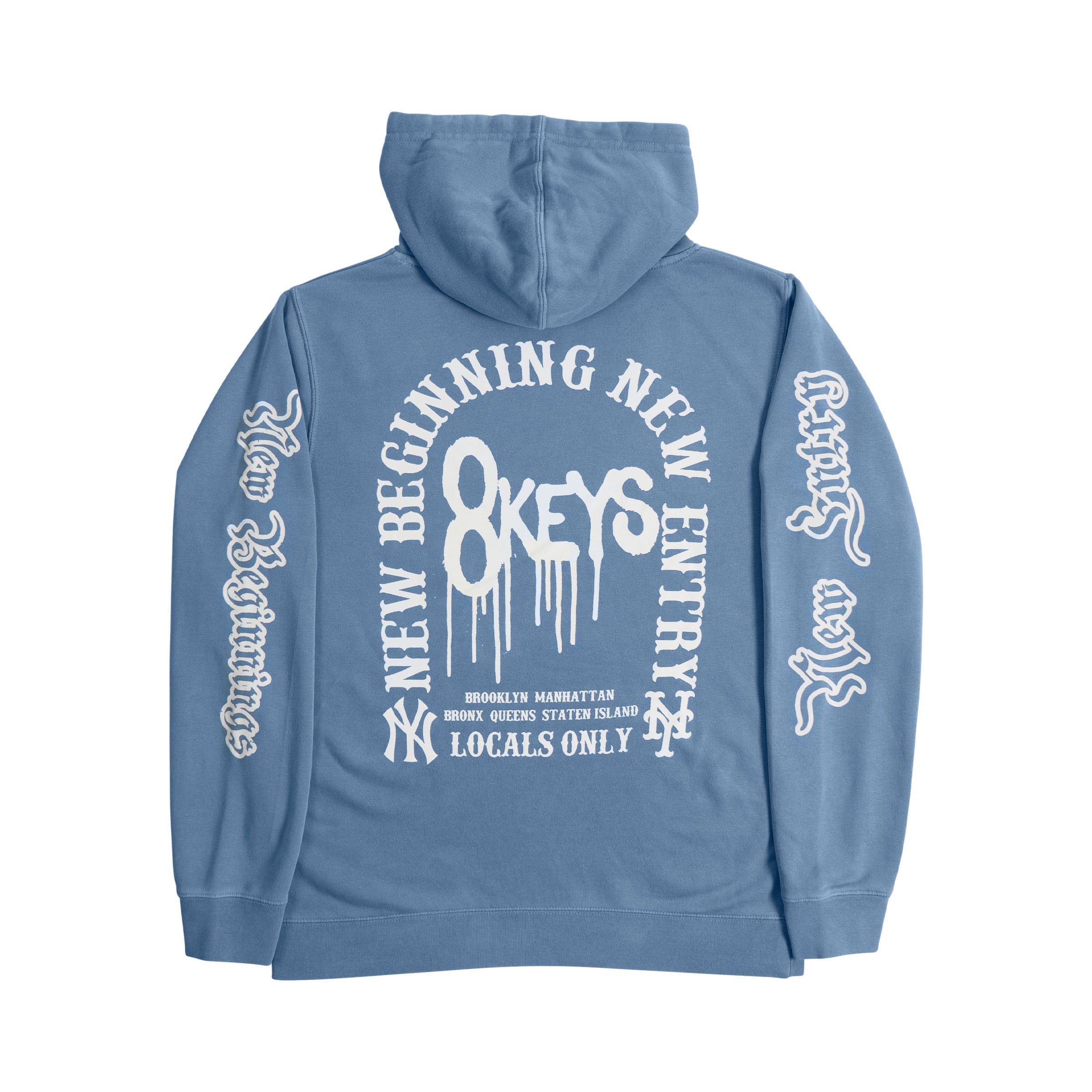 Baby blue locals only hoody