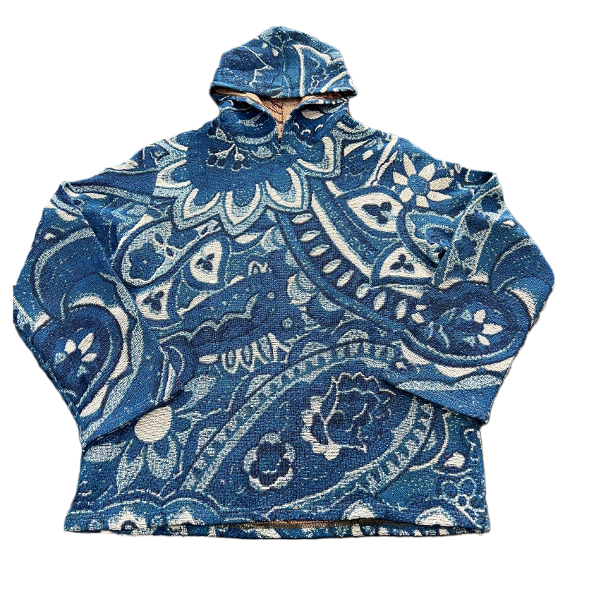 Royal blue discount bandana hoodie
