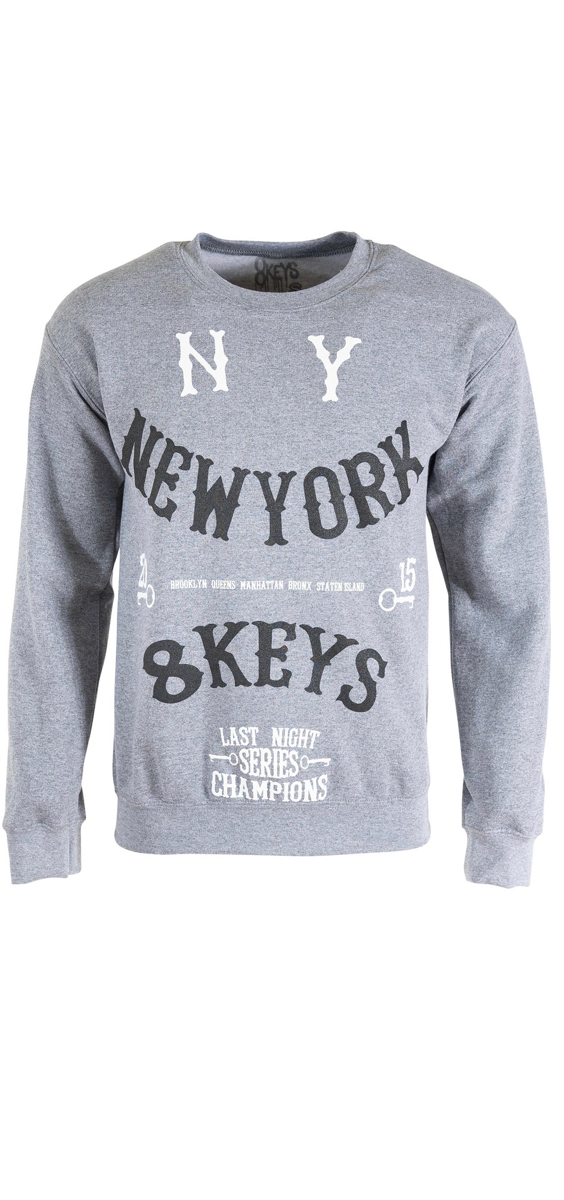 Grey 5 Borough Crewneck ( 8keys)