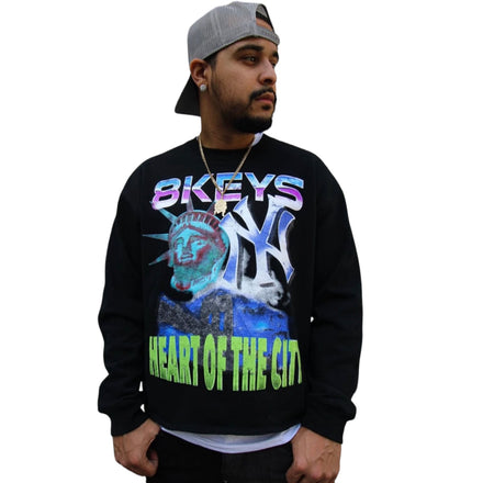 Black Heart Of The City Crewneck (8keys)