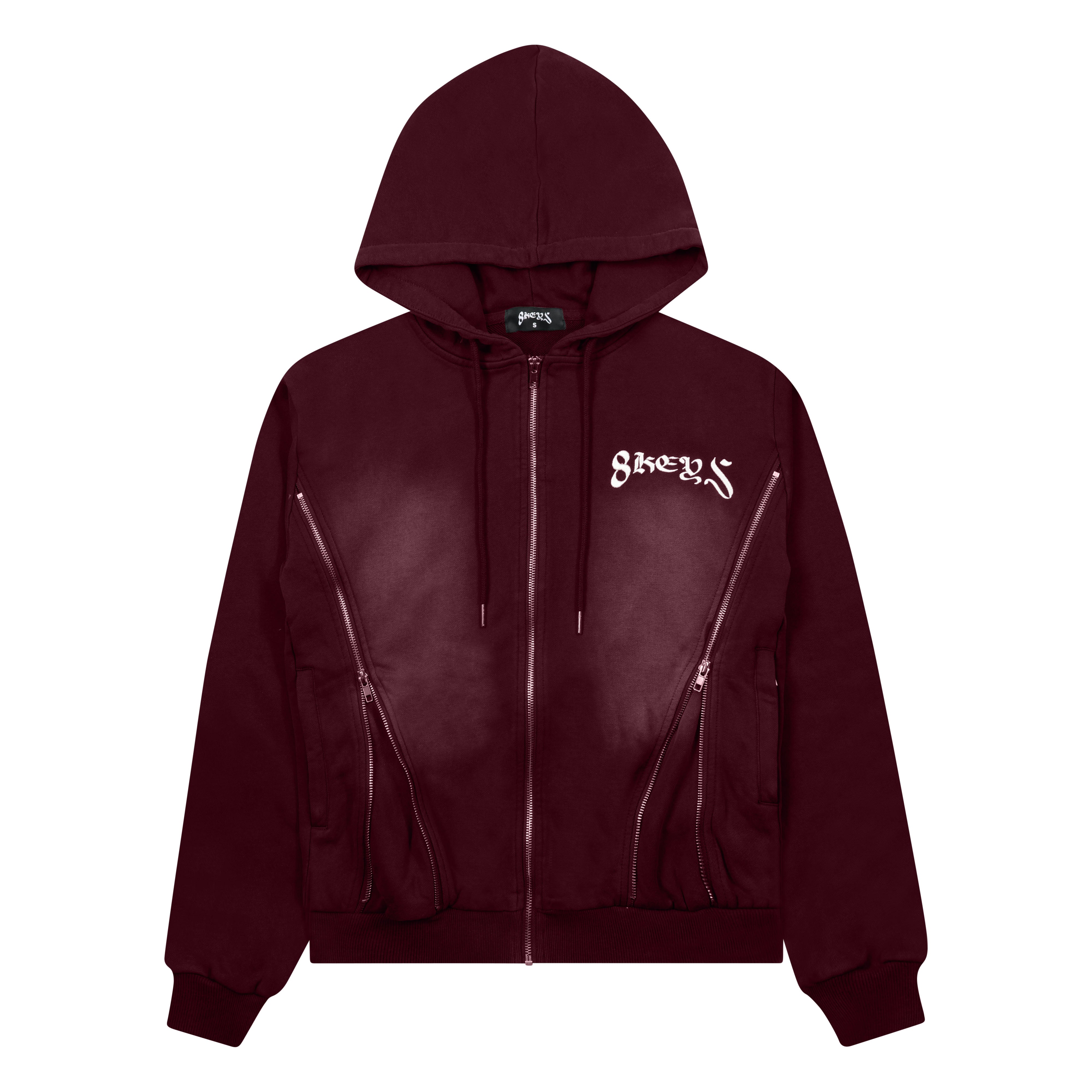 8keys Zip Sweatsuit (Burgundy)