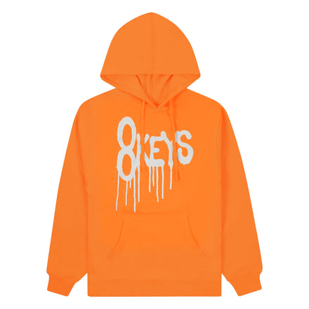 8keys drip hoody orange/white