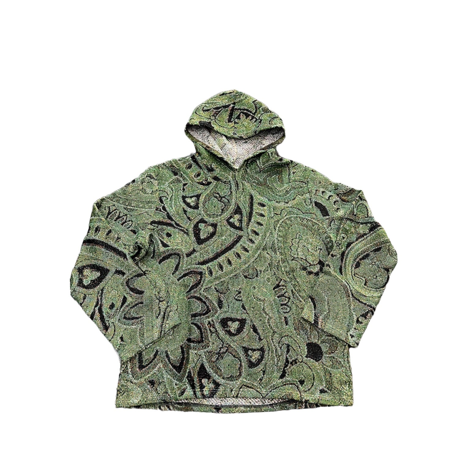 8keys Green paisley hoodie