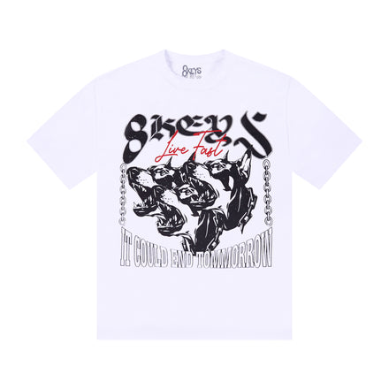 White Motorgang T-shirt 8keys