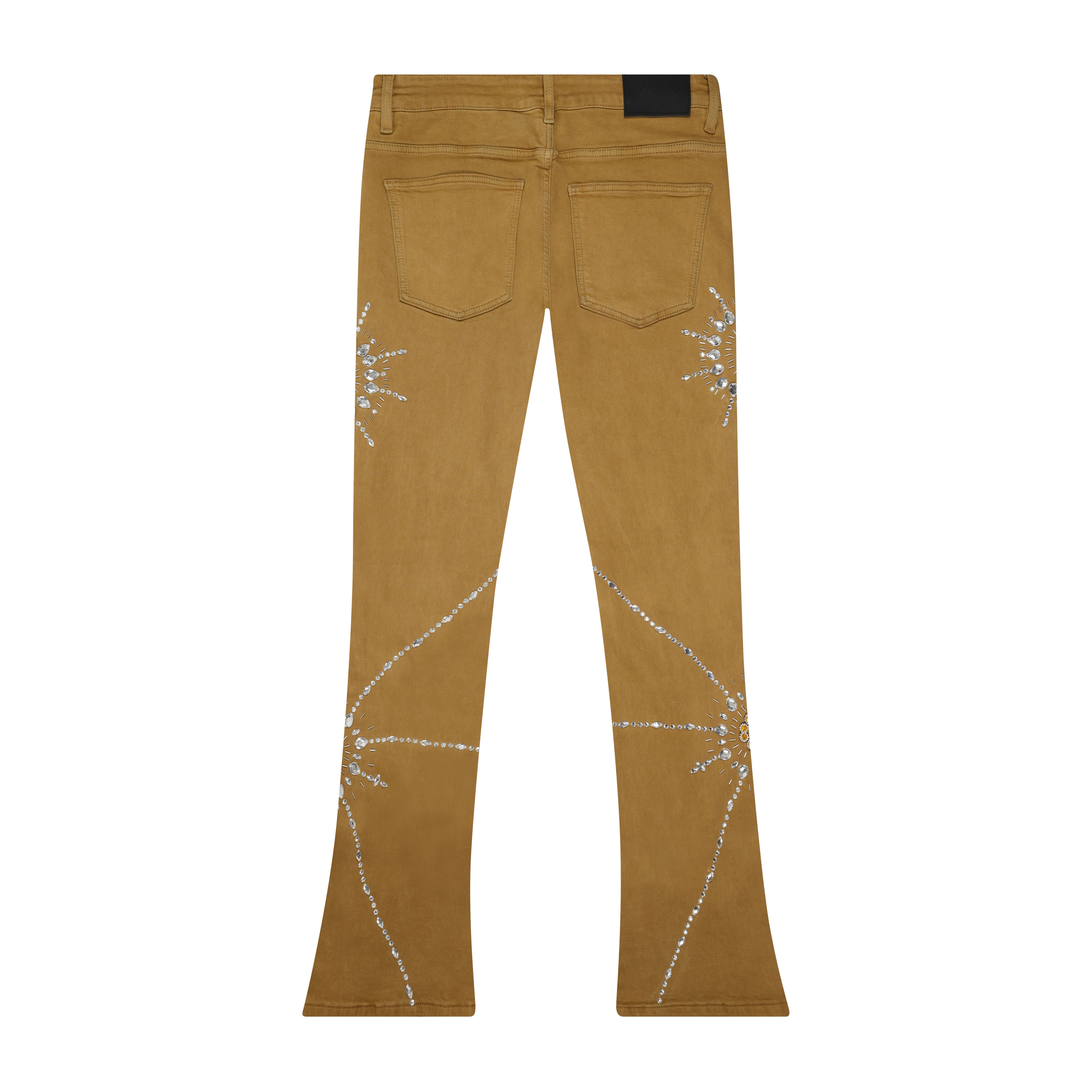8keys Diamond Flared Denim (Tan)