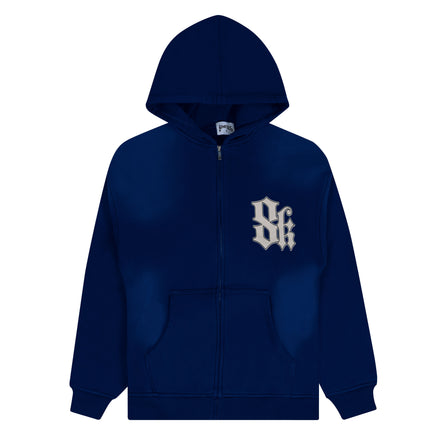 8K Zip Hoodie (NAVY)