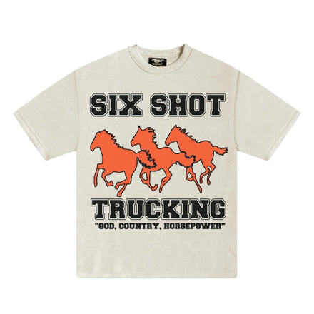 Six Shot Trucking Tee (Cream)