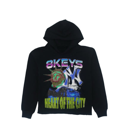 Black heart of the city hoodie 8keys