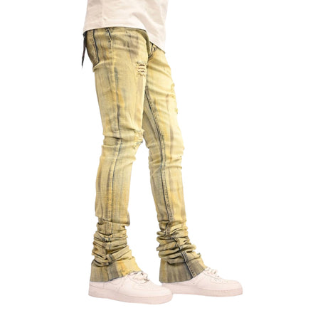 Si Tu Veux VEUX STACKED JEAN Gold Matte