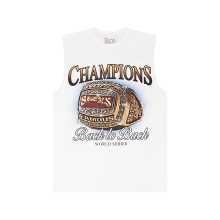 Championship 8keys Sleeveless T-shirt (White)