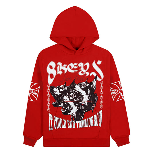 Red Motorgang 8keys hoodie