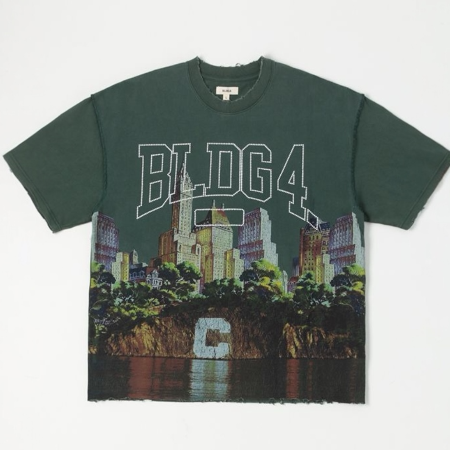 Bldng4 Big C SS Knit (Forrest Green)
