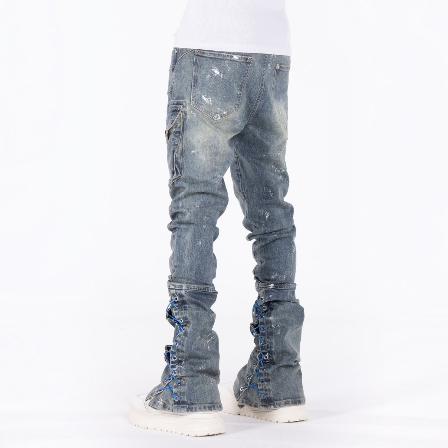 Guapi Aqua Blue Waxed Rope Denim