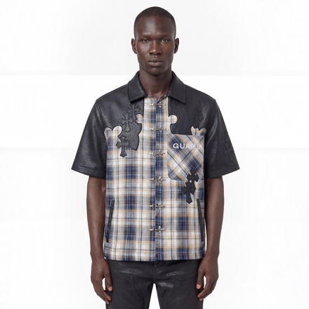 Guapi Plaid Cross Patch Shirt