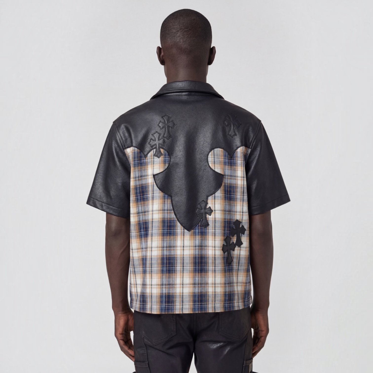 Guapi Plaid Cross Patch Shirt