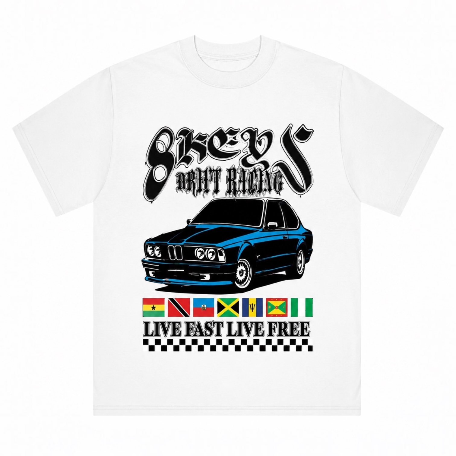 8keys Euro Racing Tee (White)