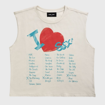 Homme Femme The List Cutoff Tee (White)