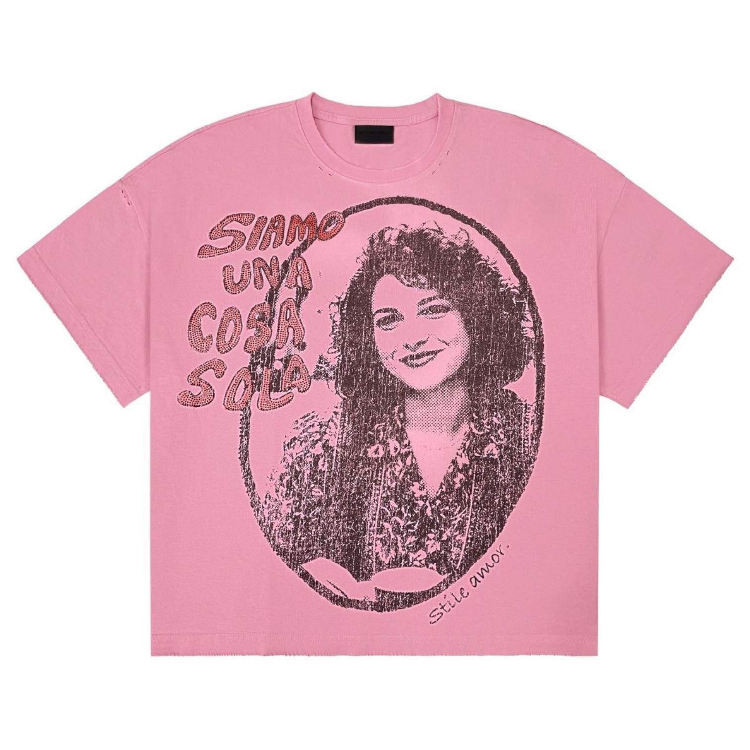 Stile De Amor COSA SOLA TEE (washed pink)