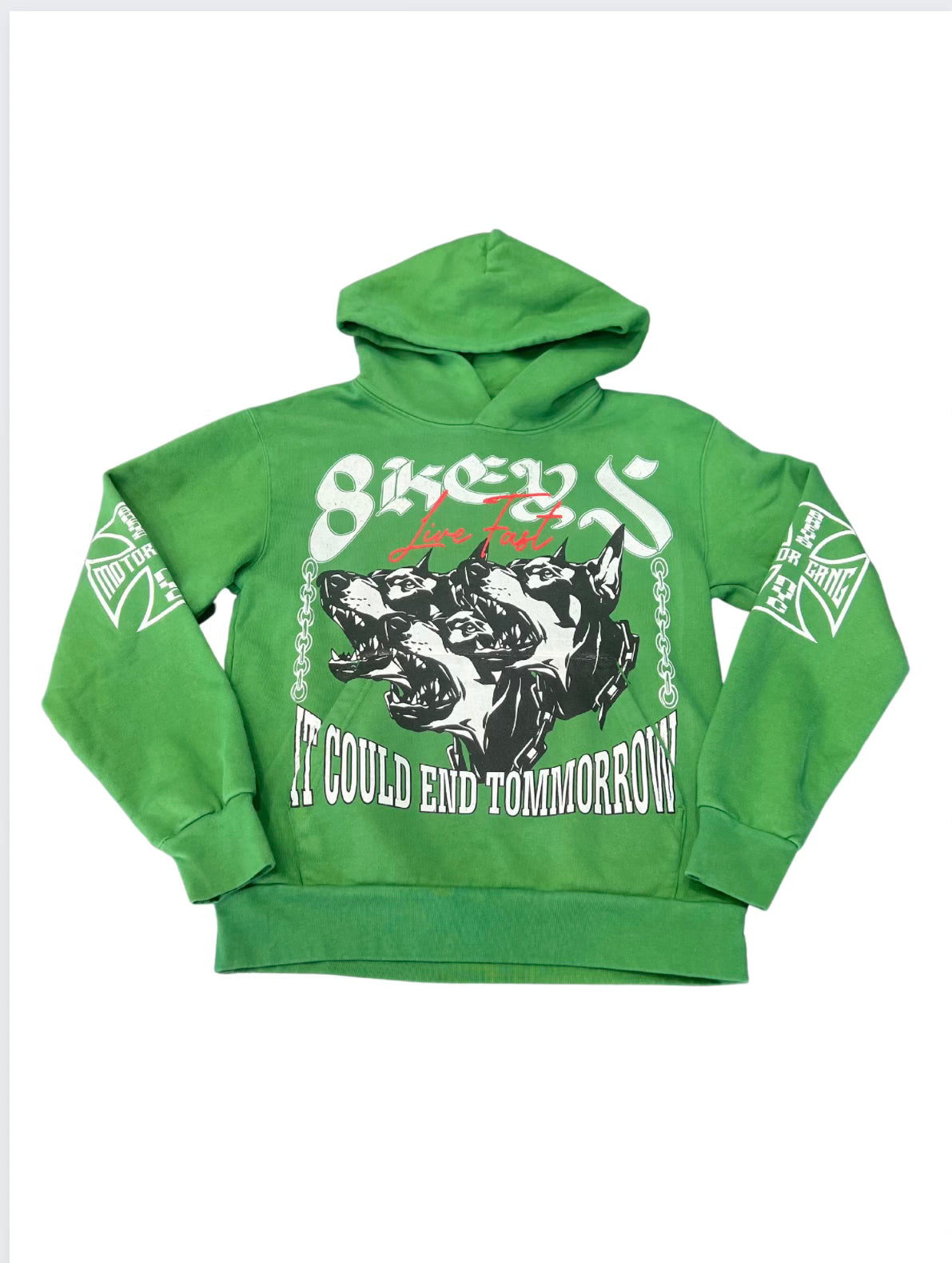 Kelly Green Motorgang Hoodie 8keys