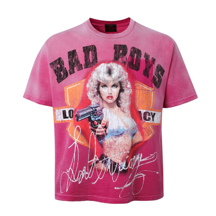 Lost Girl with a Gun T Shirt (Pink)