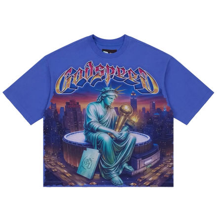 Godspeed Finally T-Shirt (Blue)