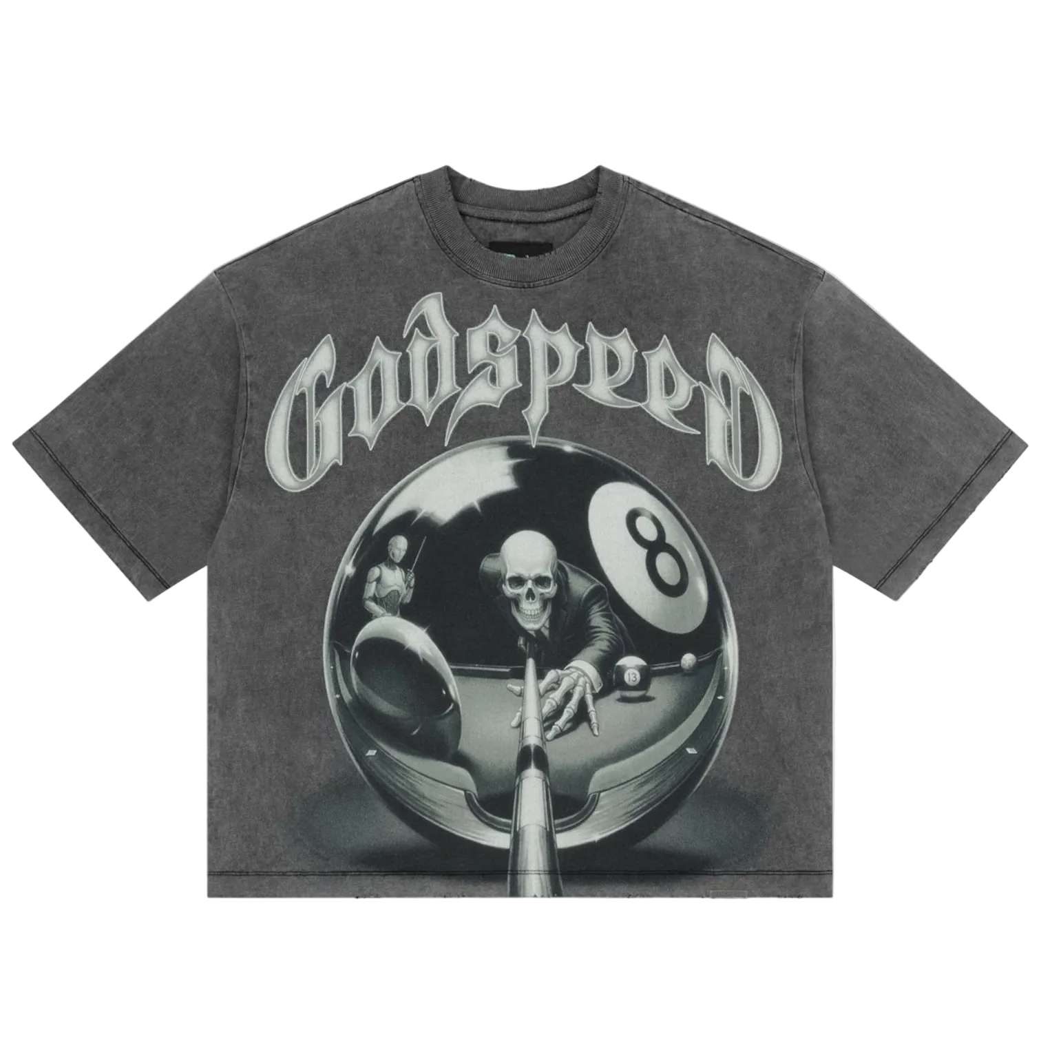 Godspeed 8ball CP T-shirt (Grey Wash)