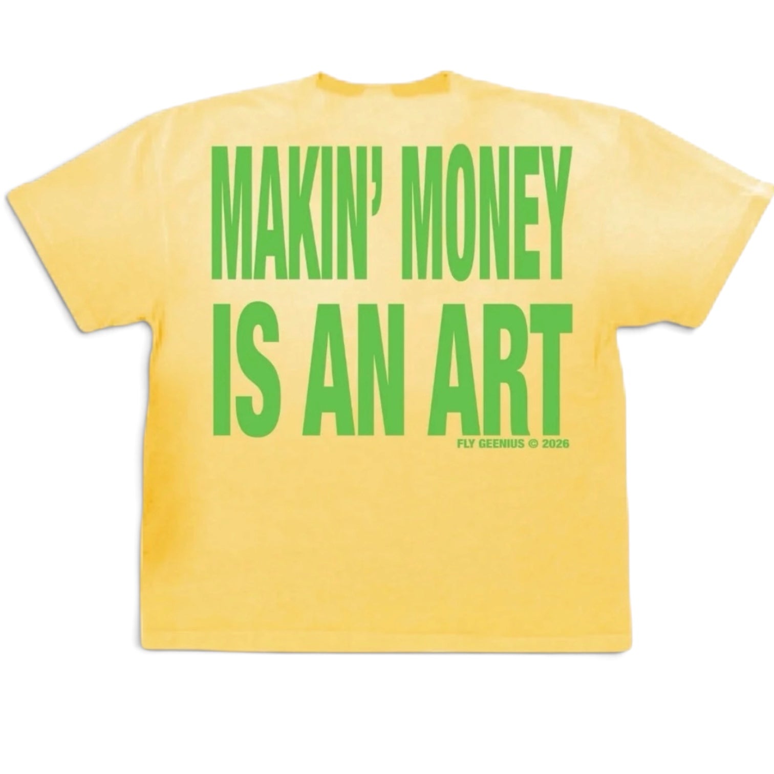 MONEY MAKING ART TEE (Yellow)