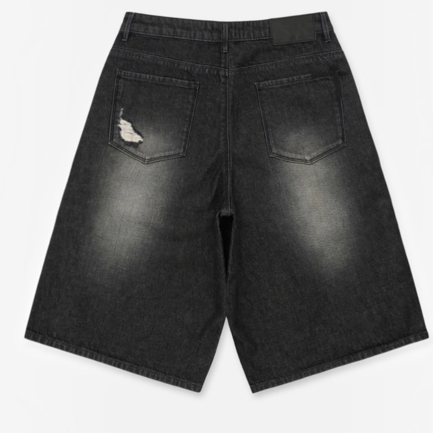 Rta GUSTAVO DENIM SHORT | FRAY NOIR SIDE CROSS