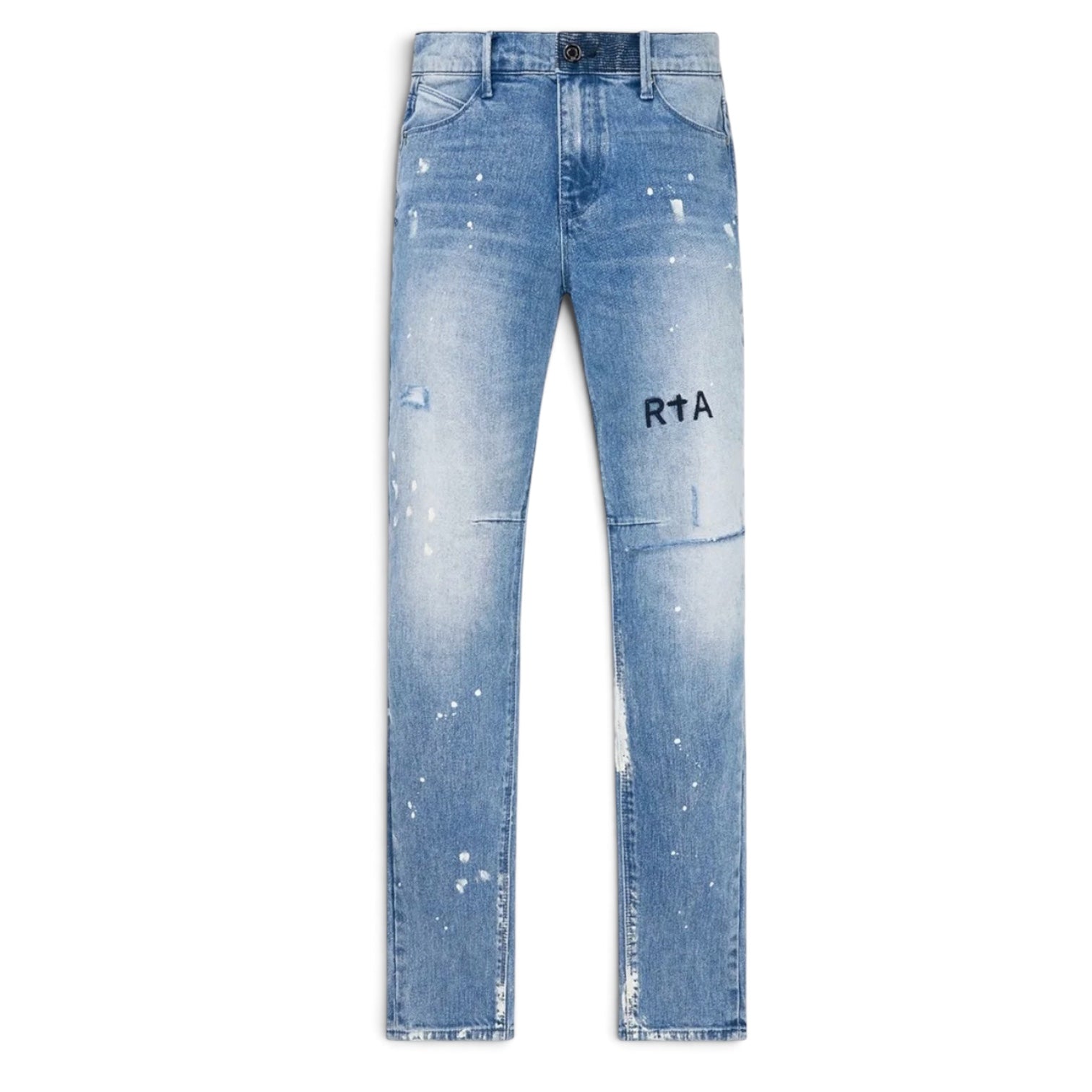 RTA CLAYTON SKINNY JEAN | DISTRESSED WHITE PAINT SPLATTER
