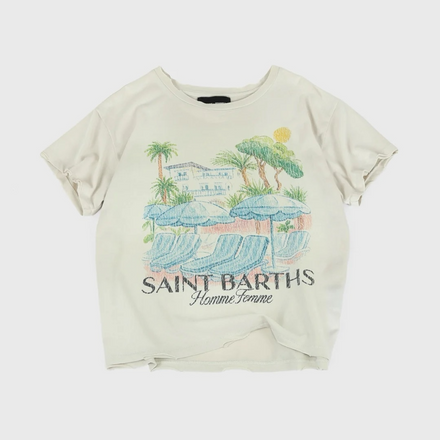 Homme Femme St. Barths Vintage Tee Cream