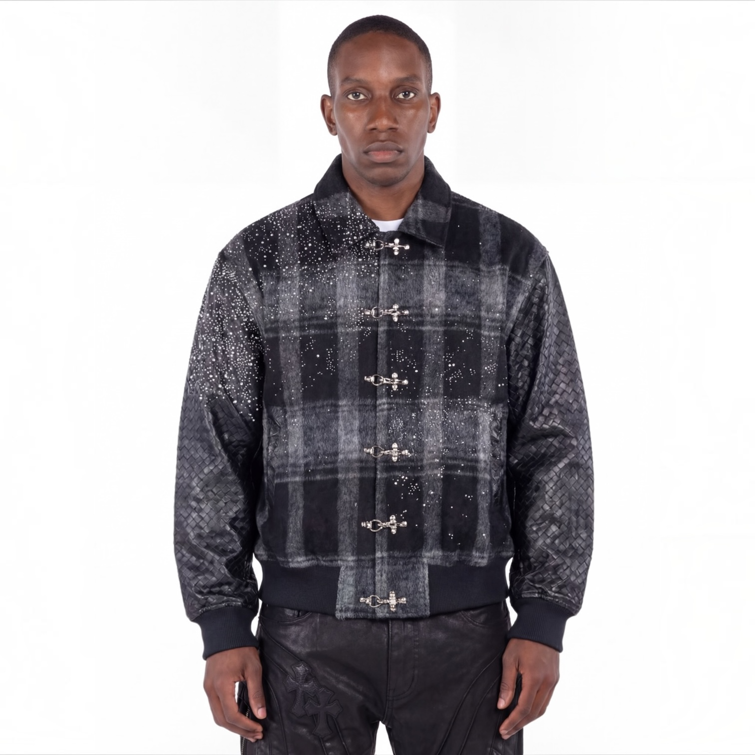 Guapi Obsidian Black Plaid Jacket