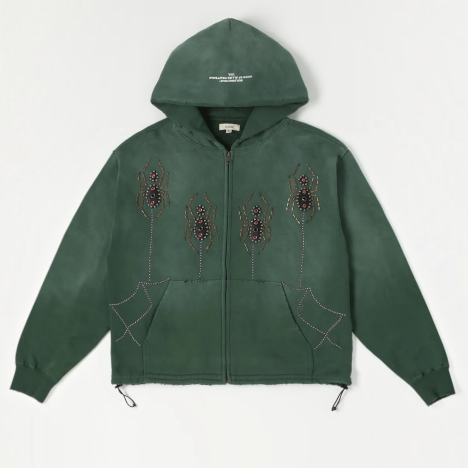 Bldg4 LOTUS TEMPLE HOODIE (Forrest Green)